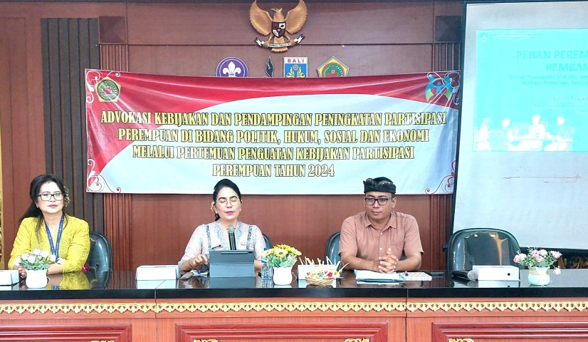 DP3AP2KB Gianyar Gelar Penguatan Kebijakan dan Partisipasi Perempuan untuk Tingkatkan IPG dan IDG