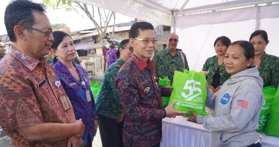 Jelang Nyepi dan Lebaran, TPID Klungkung Gelar Pasar Murah di Berbagai Titik